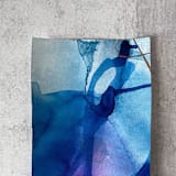"Threads of Possibility no. 10" - Original Mixed Media in blue by Jocelyn Elizabeth