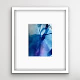 "Threads of Possibility no. 10" - Original Mixed Media in blue by Jocelyn Elizabeth