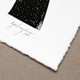 "Forward" - Original Mixed Media in black by Maja Cunningham