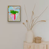 "Seed Pod Heart" - Original Mixed Media in multicolor by Nicole Simms