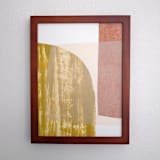 "land masses three" - Original Mixed Media in multicolorassorted-colors by Carrie Moradi