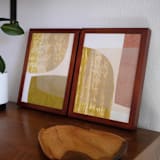 "land masses three" - Original Mixed Media in multicolorassorted-colors by Carrie Moradi