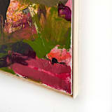 "Fantastic Flurry" - Original Mixed Media in green by Jessalin Beutler