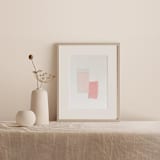 "Series 5 No.1 profoundly Lovable" - Original Mixed Media in pink by Francesca Iannaccone