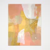 "Lazy Day" - Original Mixed Media in pink by Carrie ONeal