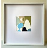 "Blue landscape under the moon" - Original Mixed Media in multicolorassorted-colors by Bethania Lima