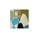 "Blue landscape under the moon" - Original Mixed Media in multicolorassorted-colors by Bethania Lima