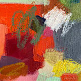 "Tulip Festival" - Original Mixed Media in multicolor by Kat Roberts