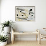 "Quiet Wisdom" - Original Mixed Media in white by Jessalin Beutler