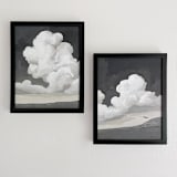 "Letting Go" - Original Mixed Media in white by Khara Ledonne