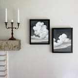 "Letting Go" - Original Mixed Media in white by Khara Ledonne