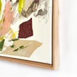 "Reeds In The Wind" - Original Mixed Media in beige by Jessalin Beutler