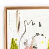 "Reeds In The Wind" - Original Mixed Media in beige by Jessalin Beutler