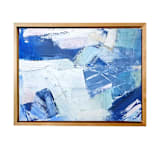 "Transparency II" - Original Mixed Media in blue by AlisonJerry