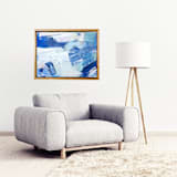 "Transparency II" - Original Mixed Media in blue by AlisonJerry