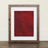"Pepper II Original" - Original Mixed Media in red by Kamala Nahas