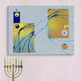 "ON 3" - Original Mixed Media in multicolor by Nerea Azanza