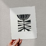 "pod" - Original Mixed Media in black by Maja Cunningham