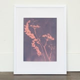 "Foraged I Original" - Original Mixed Media in blue by Kamala Nahas