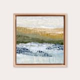 "Glowing Shoreline 2" - Original Mixed Media in multicolorassorted-colors by Lara Eckerman