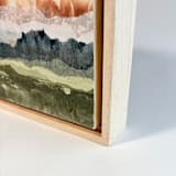 "Afterglow Valley 2" - Original Mixed Media in pink by Lara Eckerman