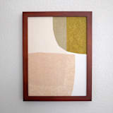 "land masses two" - Original Mixed Media in multicolorassorted-colors by Carrie Moradi