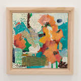 "Between Bloom and Thought" - Original Mixed Media in multicolorassorted-colors by CONNIE COLLUM