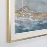 "Coastal Sage No. 1 - Embellished Print" - Original Mixed Media in natural by Julia Contacessi