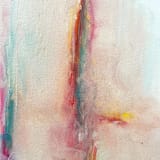 "Veins of Light Mixed media Original" - Original Mixed Media in pink by Lucrecia Caporale