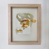 "Synesthetic Body #17" - Original Mixed Media in green by Christine Olmstead