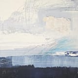 "All That Is Blue ll" - Original Mixed Media in blue by AlisonJerry