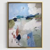 "A Place to Land (36x48) - Unframed Original Painting" - Original Mixed Media in multicolor by Sarah Mankin