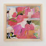 "Fairytales in Pink" - Original Mixed Media in pink by CONNIE COLLUM