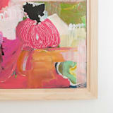 "Fairytales in Pink" - Original Mixed Media in pink by CONNIE COLLUM