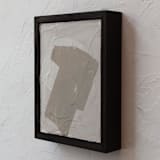 "Adore III" - Original Mixed Media in beige by Jennifer Daily