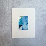 "Threads of Possibility no. 05" - Original Mixed Media in blue by Jocelyn Elizabeth