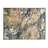 "Lean Into Gray" - Original Mixed Media in gray by Jessalin Beutler