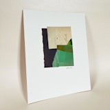 "Aqua Hills" - Original Mixed Media in green by Morgan Kendall