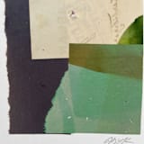 "Aqua Hills" - Original Mixed Media in green by Morgan Kendall