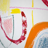 "Playhouse" - Original Mixed Media in multicolor by Carol Barber