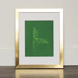 "Medallion Original" - Original Mixed Media in green by Kamala Nahas