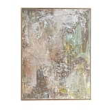 "Quiet In The Chaos" - Original Mixed Media in beige by Jessalin Beutler