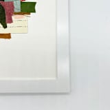 "Collage Textile No 1" - Original Mixed Media in pink by Pippin Schupbach