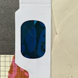 "Double Vision" - Original Mixed Media in pink by Morgan Kendall