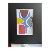 "Diagram" - Original Mixed Media in blue by Bethania Lima