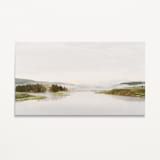 "Misty Lake 1 - 48 x 27" - Limited Edition Prints - Photography in green by Kamala Nahas