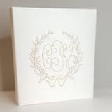 "Wedding Memory Book — Ivory Silk w/Accent" - Wedding Albums and Scrapbooks in white by Annie May