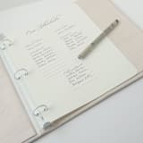 "Wedding Memory Book — Ivory Silk w/Satin Ribbon" - Wedding Albums and Scrapbooks in white by Annie May