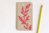 "Wonderful Christmas" - Stationery in Festive red by Sharon O. - Back