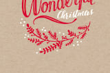 "Wonderful Christmas" - Stationery in Festive red by Sharon O. - Close-Up